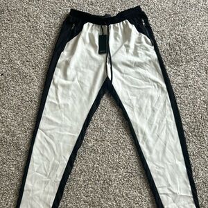 Black and White Track Pants